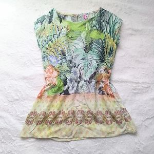 Girls size 8 Light Tunic Top with Jungle Print